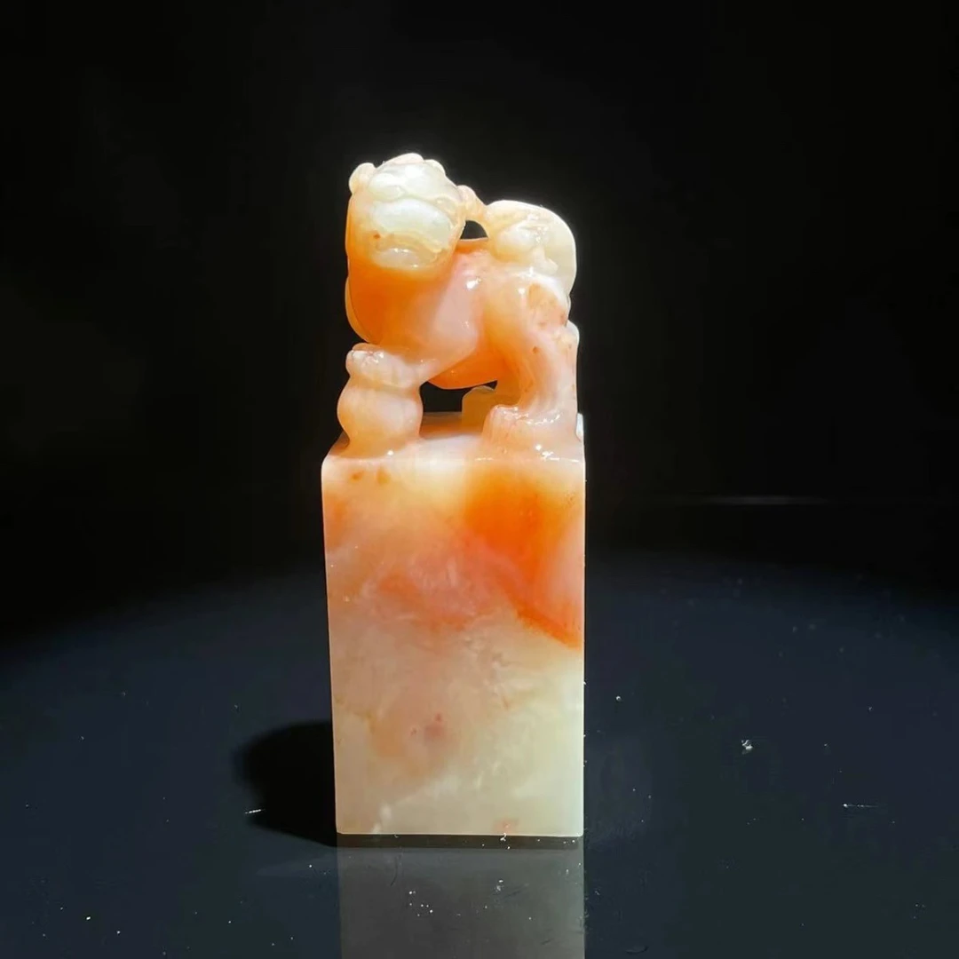 寿山石印章7.8X3.0X3.0 cm