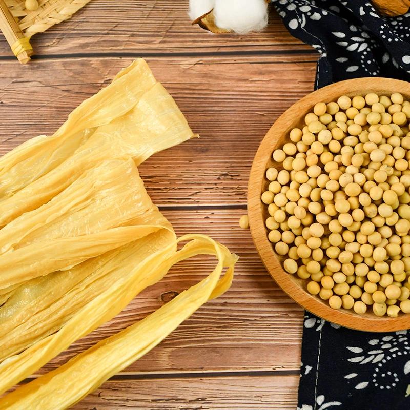 桥头边江西手工头层腐竹干货豆腐皮炒菜火锅煲汤食材农家黄豆制作