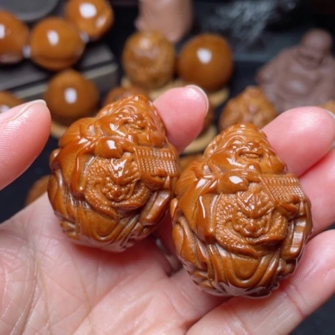 【闪购商品】手串/手链橄榄核35左右龙财手球