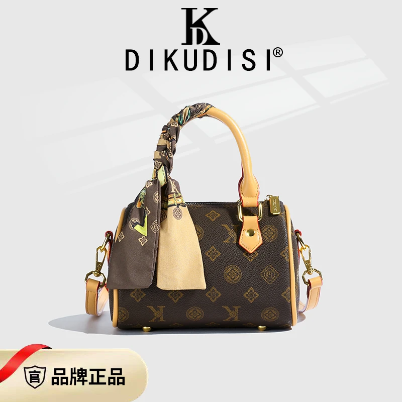 爆款枕头包2025新款手提斜跨复古印花时尚百搭经典气质女士软包