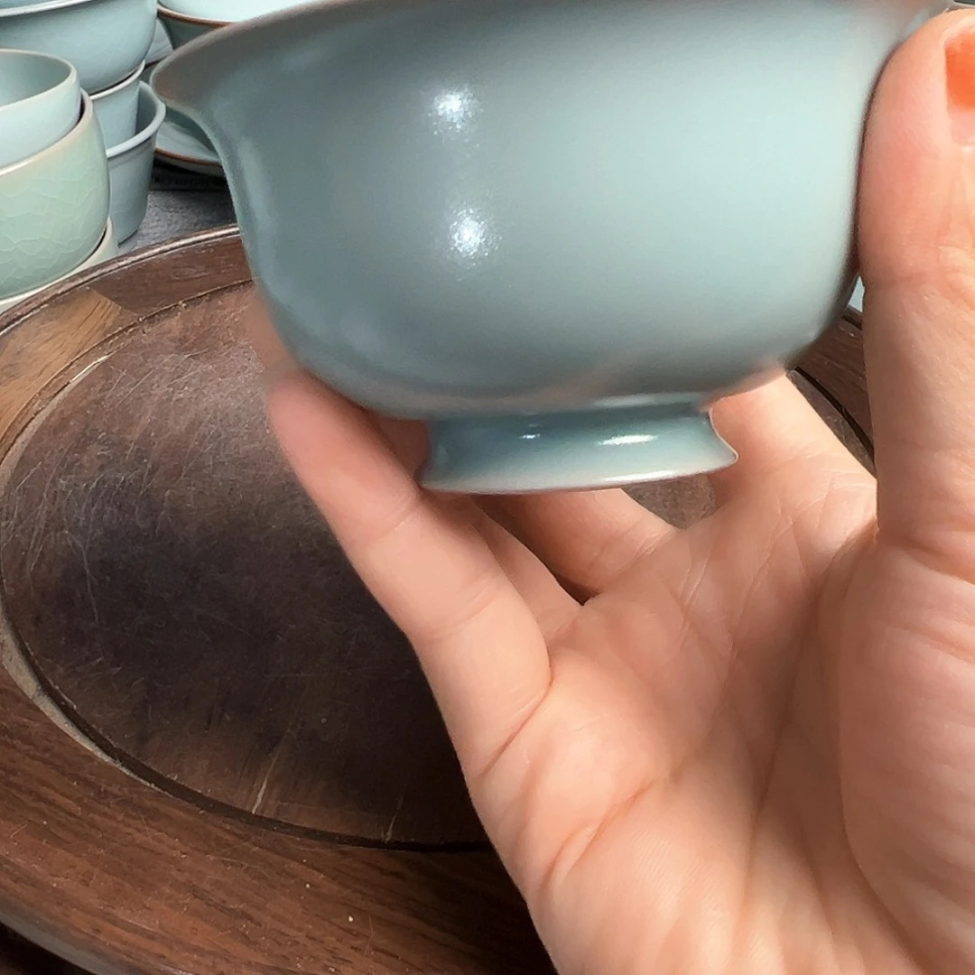 瓷片仿古主人杯微微瑕