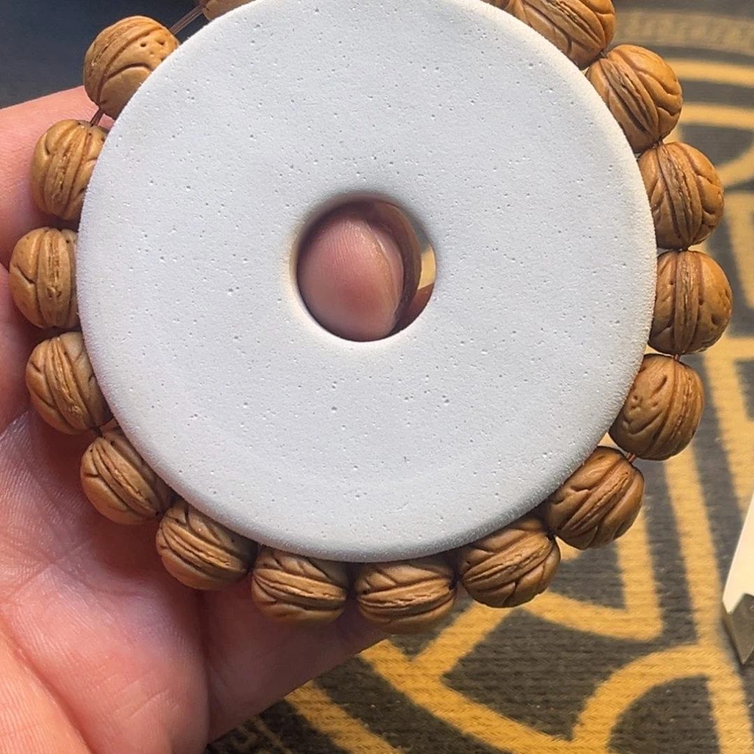 桃核吊坠?*桃核小奶豆手串