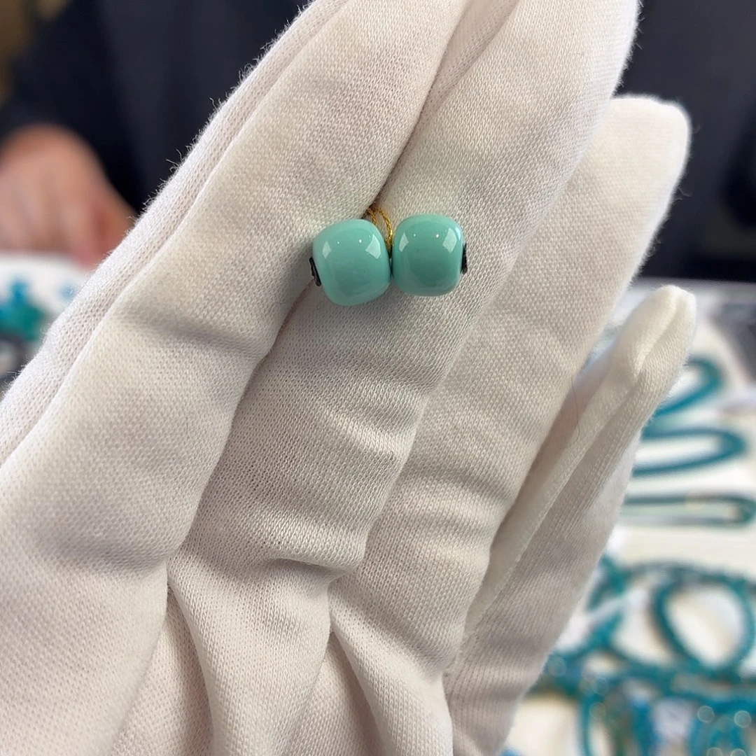 绿松石未镶嵌挂件7.5mm