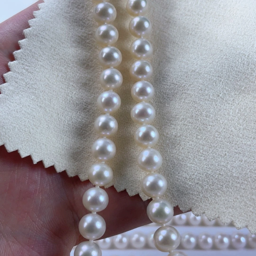 颈饰银S925镶嵌淡水珍珠