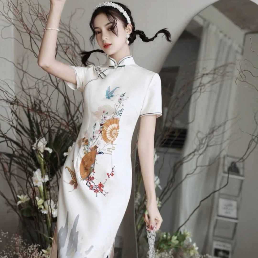 【3301 桃花扇 】显瘦气质修身优雅复古中国风旗袍