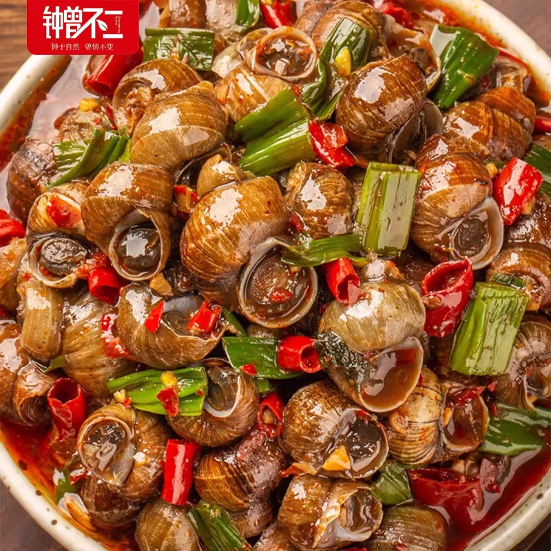 香辣田螺麻辣爆汁嗦螺熟食儿时怀旧解馋小零食香辣肉螺蛳开袋即食