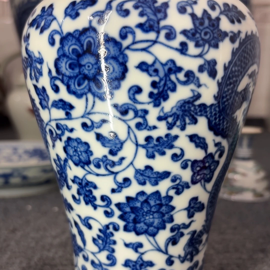 双***业摆件摆件好看青花梅瓶