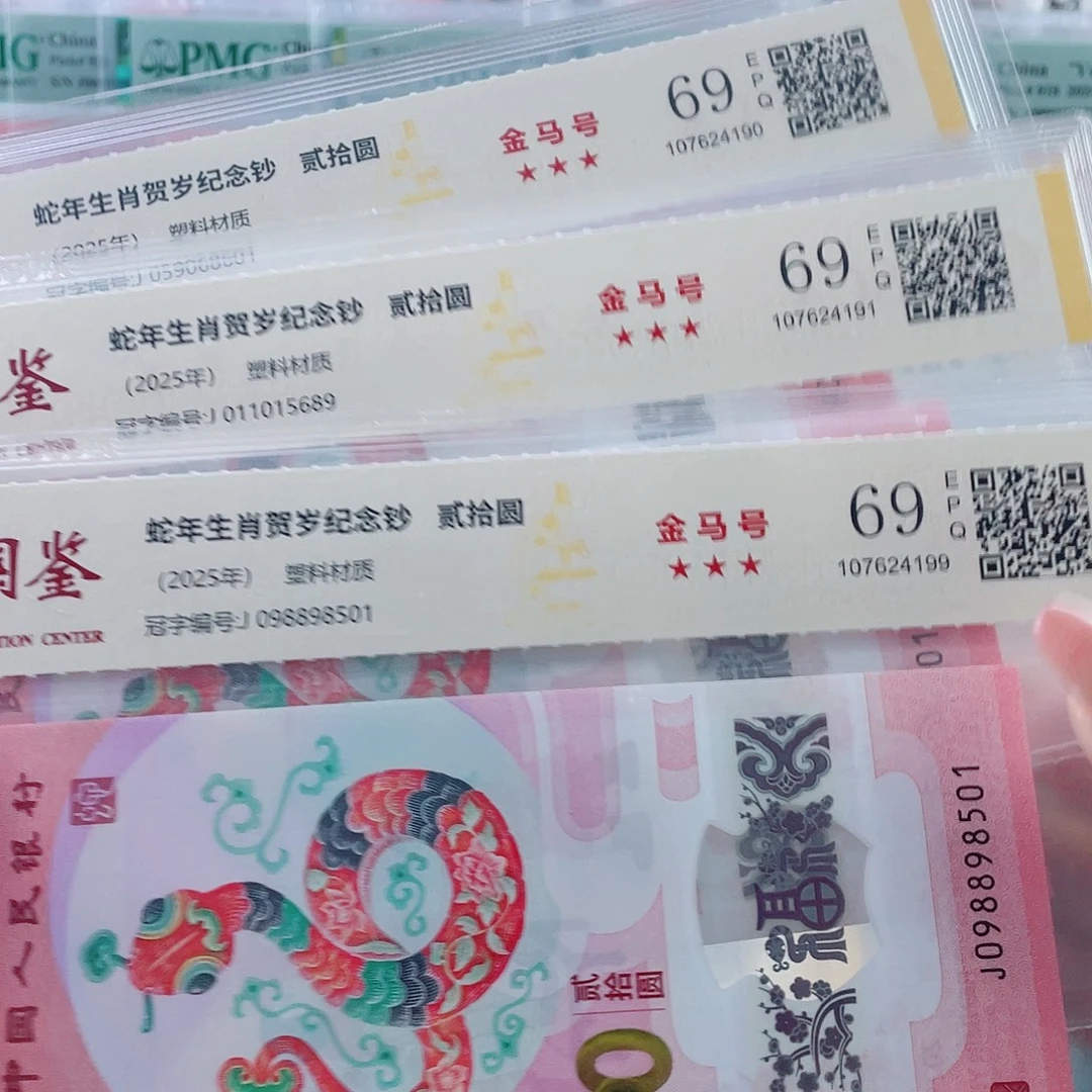 塑料蛇钞 独5金马号 单张随机。