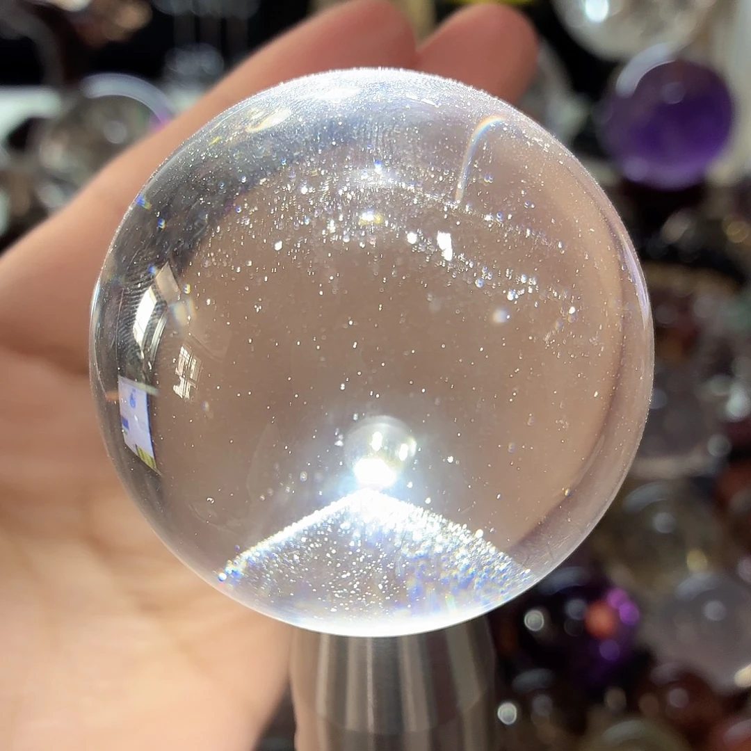 水晶珠宝半成品未镶嵌满天星银山56