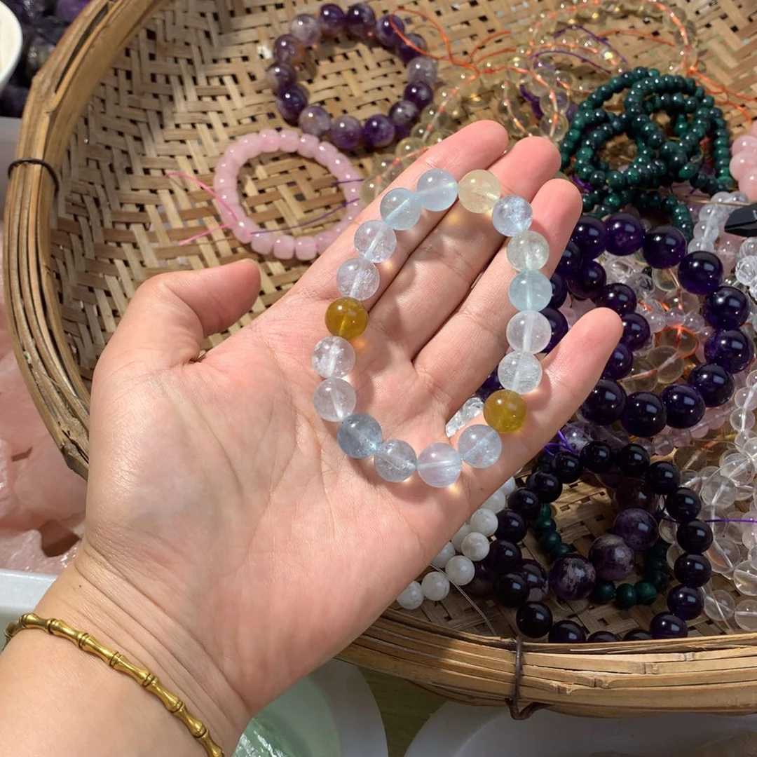 水晶珠宝半成品未镶嵌京*天然
