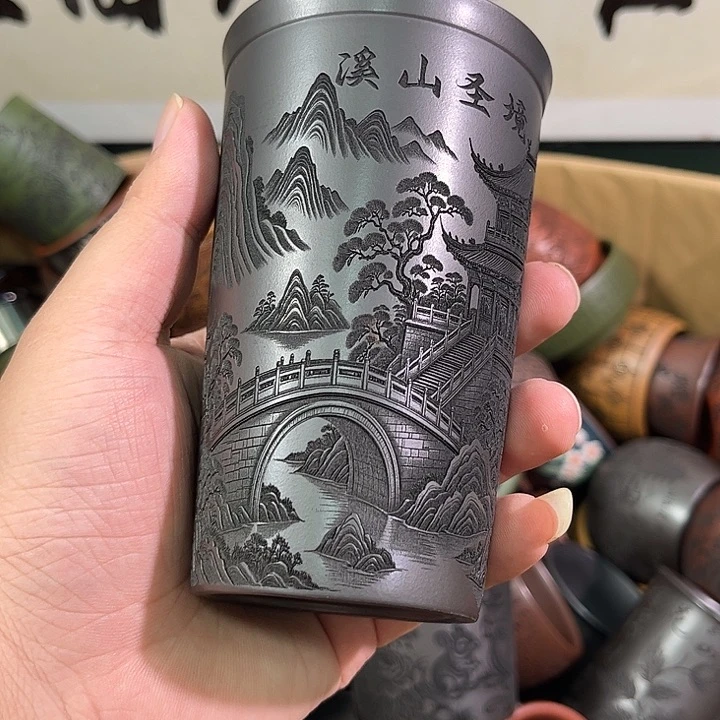 茶杯紫砂全手工紫砂主人杯
