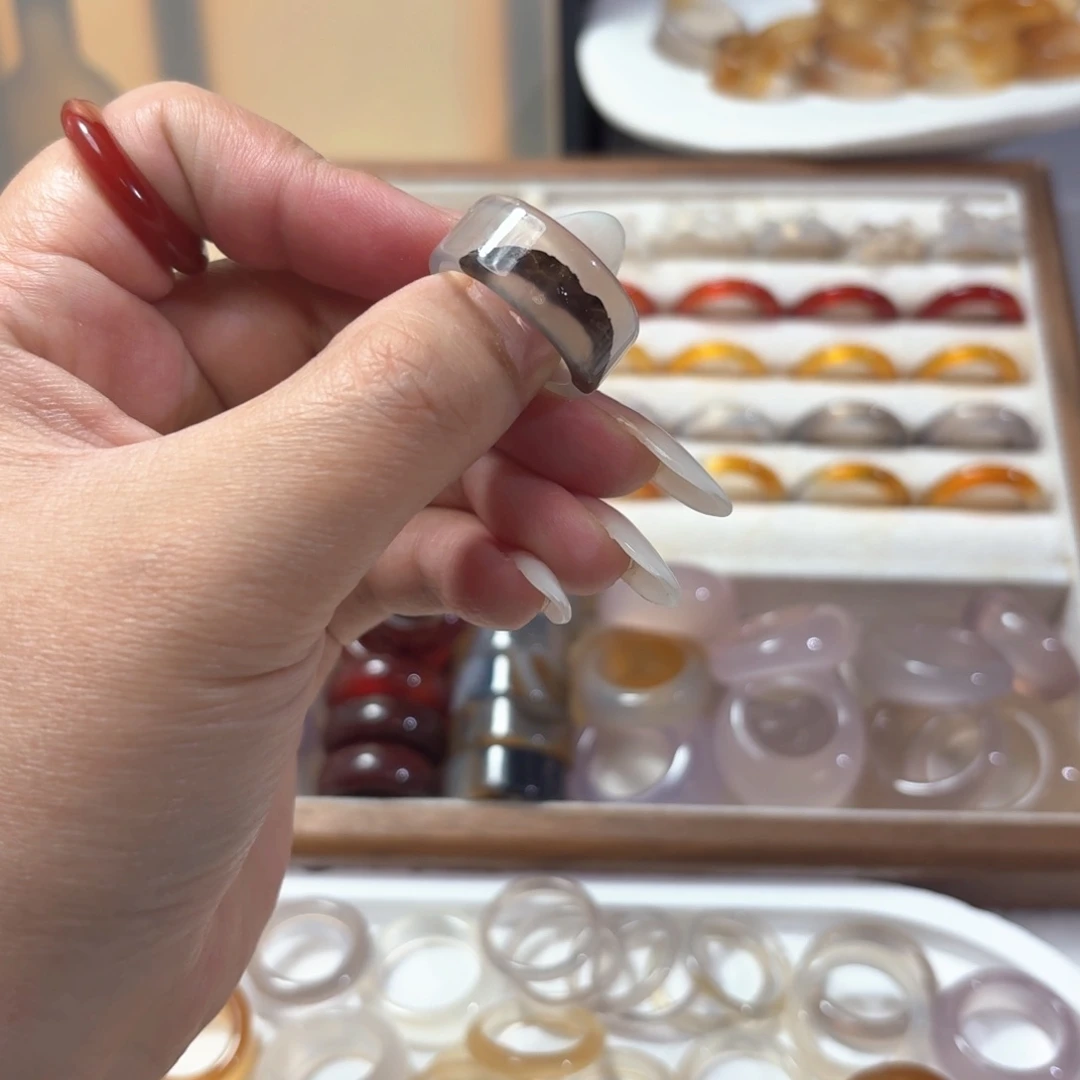 合金戒指玛瑙/玉髓197港17.5