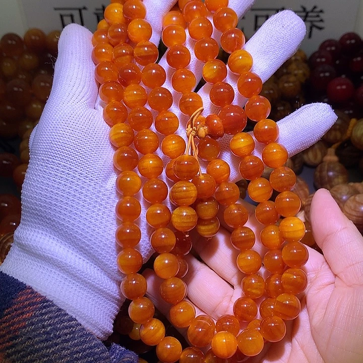 松木（琥珀木）手串/手链1.1 包浆高货