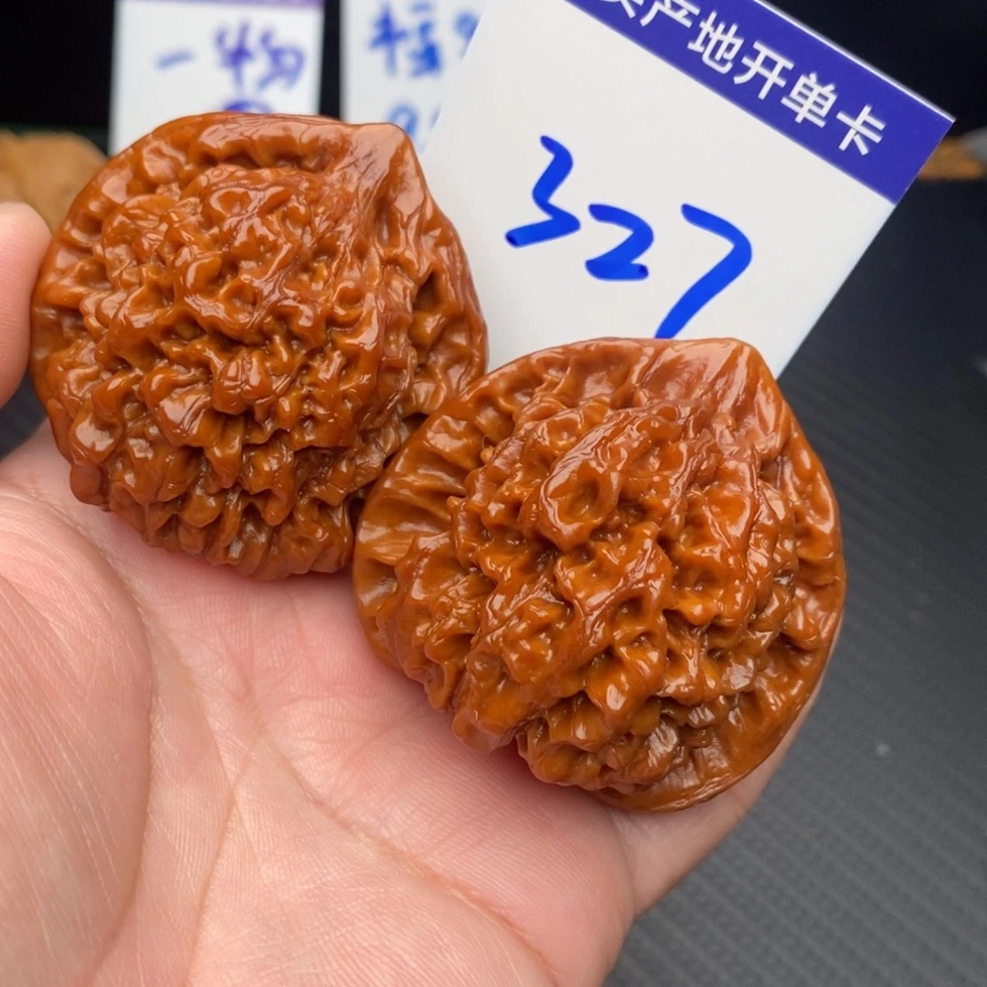 把件文玩核桃大官帽48