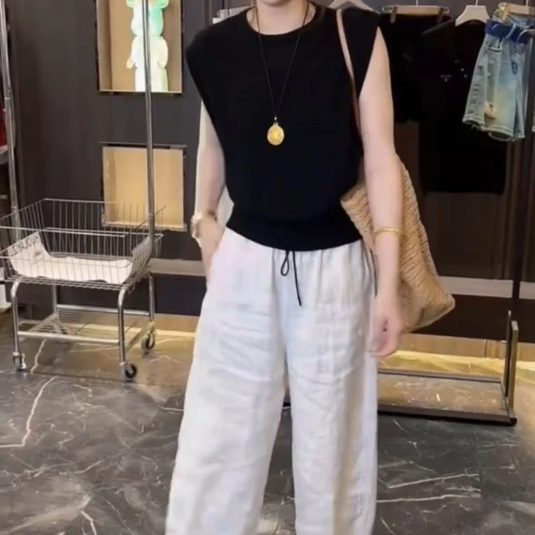 夏季新款高腰显瘦百搭休闲女装1