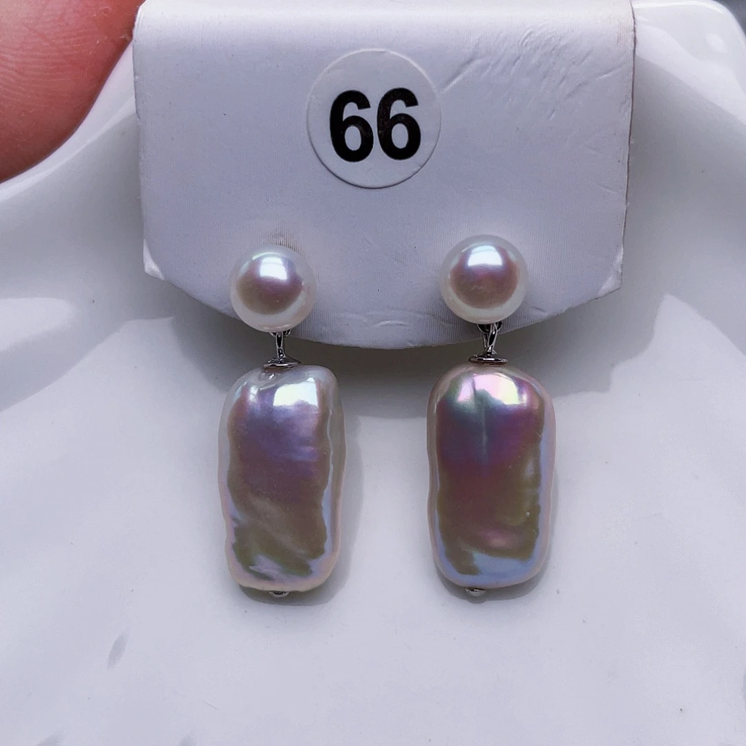 未镶嵌淡水珍珠耳饰