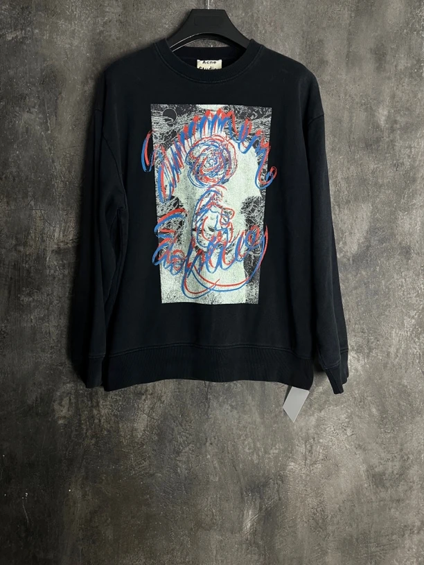 全新未使用 AcneStudios M码*1/印花连帽卫衣/01013