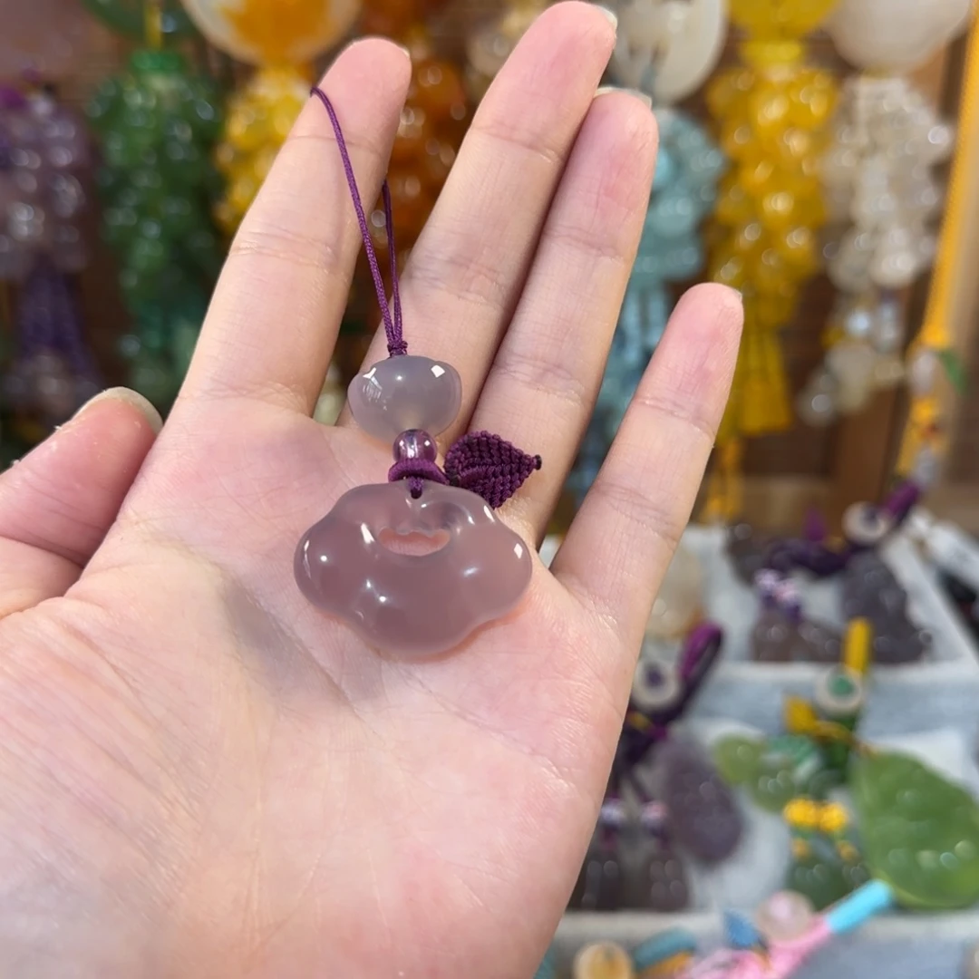 玛瑙/玉髓未镶嵌福利钥匙挂件手机链