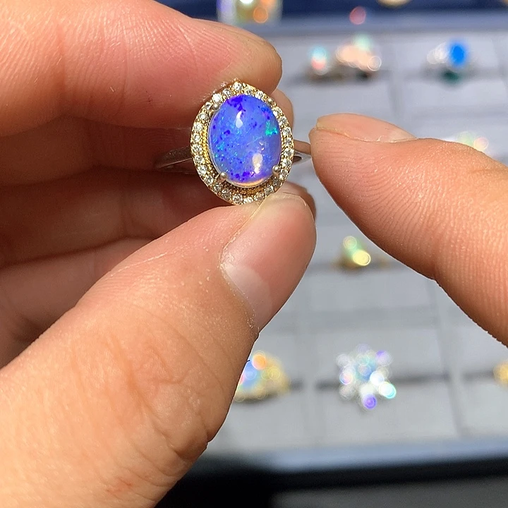 欧泊欧泊裸石未镶嵌°**霞