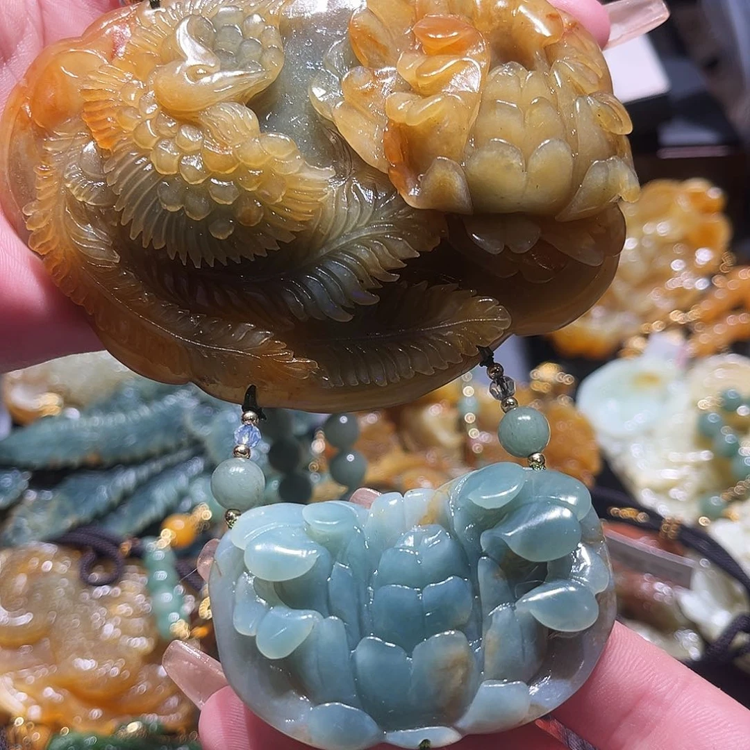 岫玉未镶嵌毛衣链