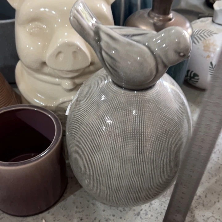 陶瓷花瓶摆件外贸出口（微瑕）高30宽15公分