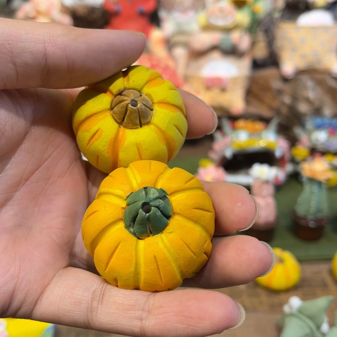 泥塑猪*虫纯手工茶宠摆件