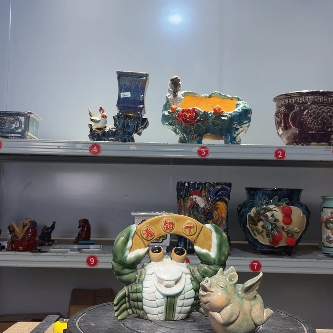 天***荒精品石湾花盆高端大气