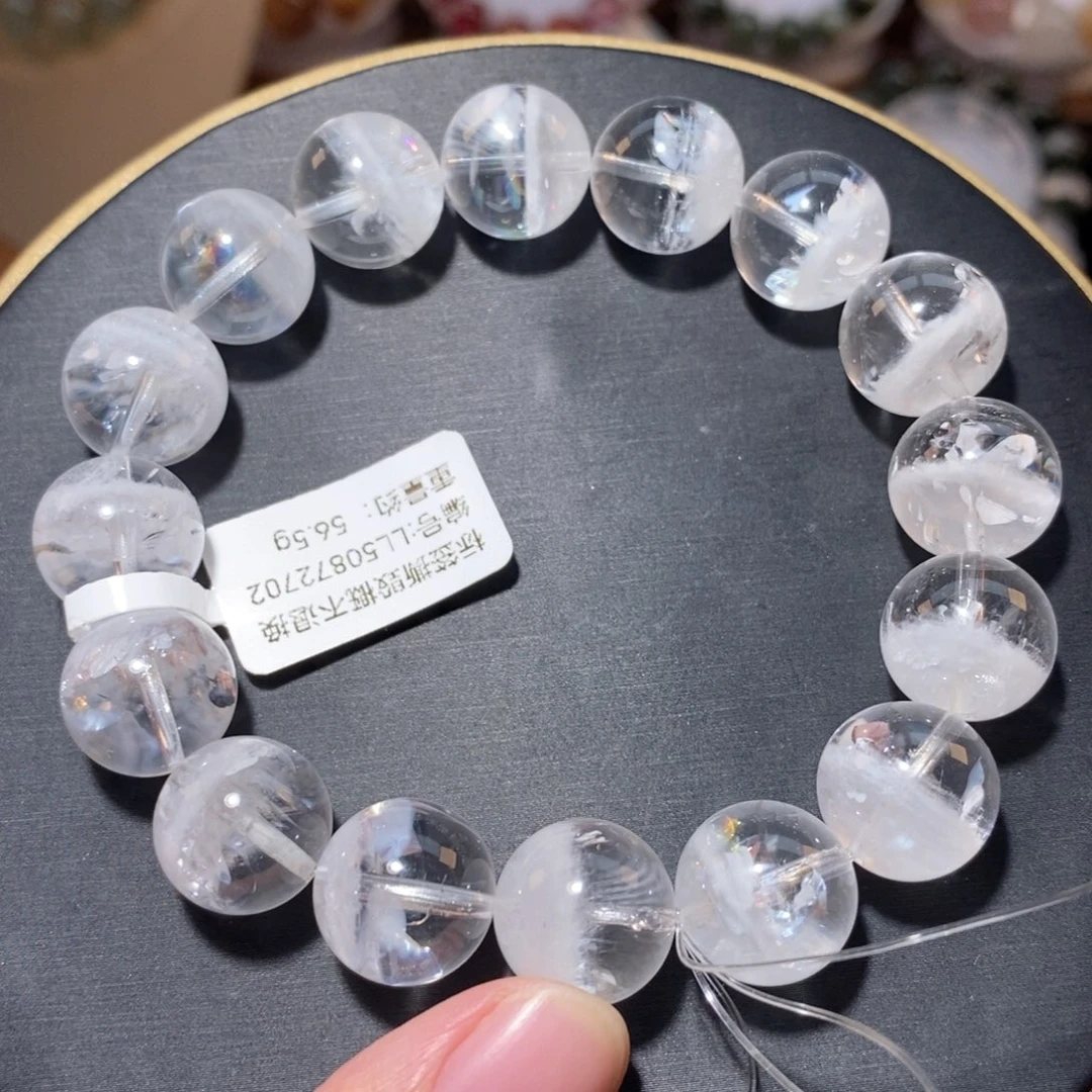 水晶手链未镶嵌F白幽灵13.6