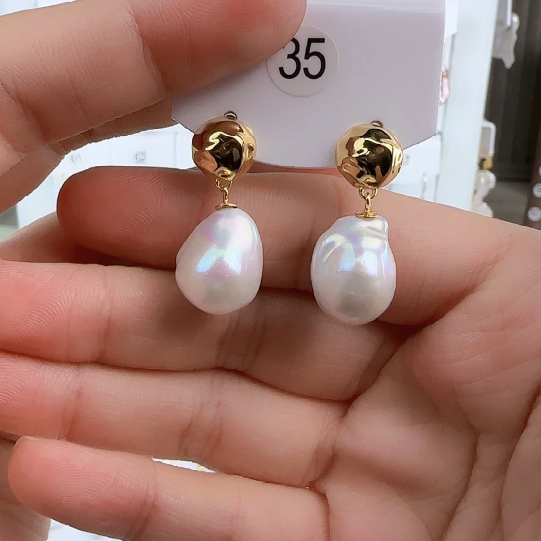 淡水珍珠耳饰未镶嵌杰*