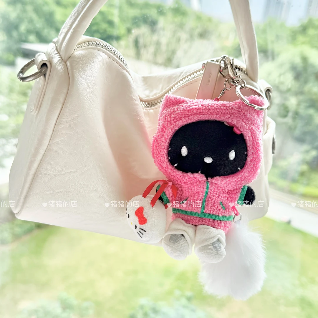 【日本限定】新款正品Ripipi联名三丽鸥粉墨帽衫kitty挂件(可脱帽)