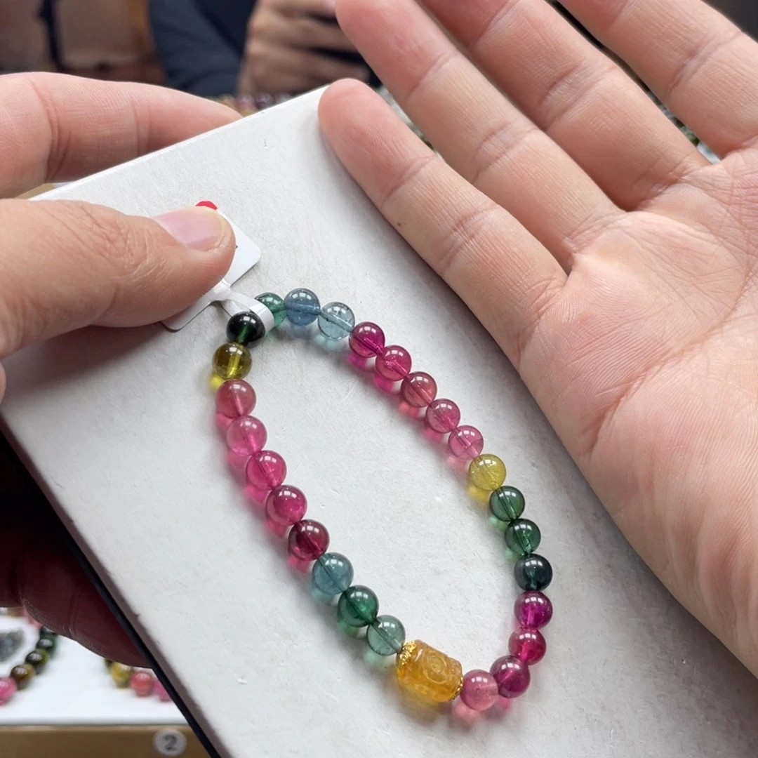 碧玺手串未镶嵌6.5mm.mmmmmmmmmm