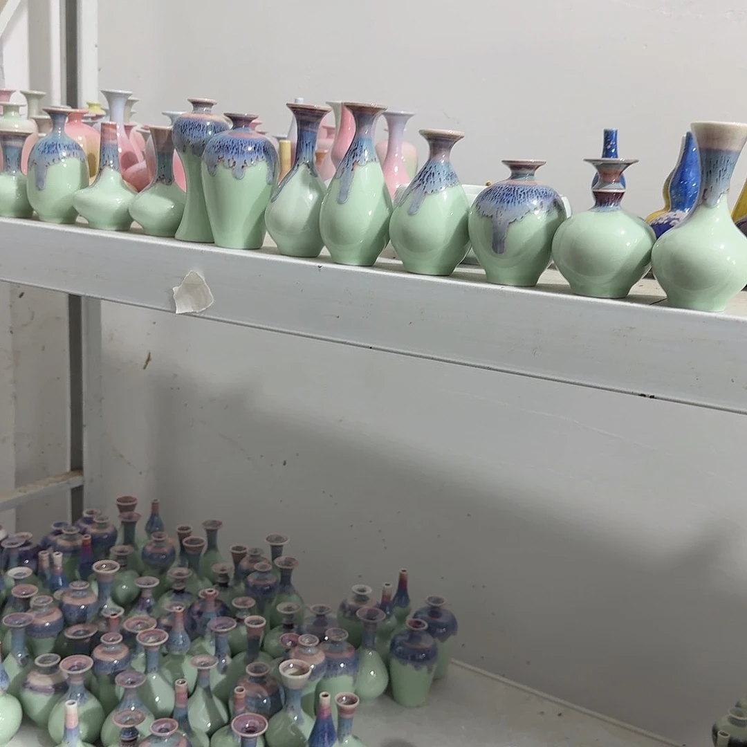 青***稞陶瓷手工非常迷你小花器