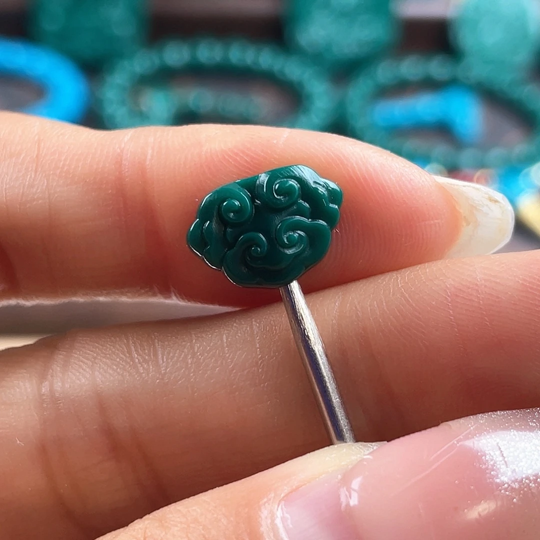 DIY琉璃平替配饰 祥云背云