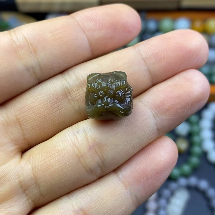 未镶嵌和田玉珠宝半成品糖醒狮