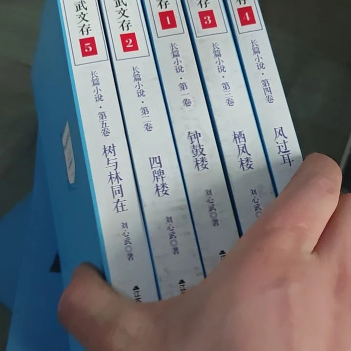 刘心武文存5本一套12年一版一次。