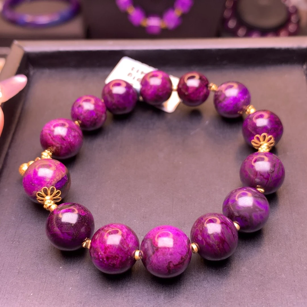 18K金镶嵌苏纪石（舒俱来）手串