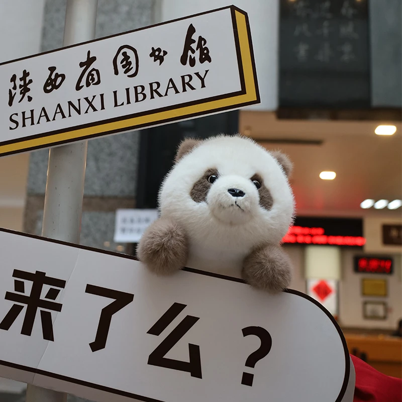 秦岭四宝官方文创大熊猫七仔毛绒玩偶可爱抱抱熊床搭子生日礼物