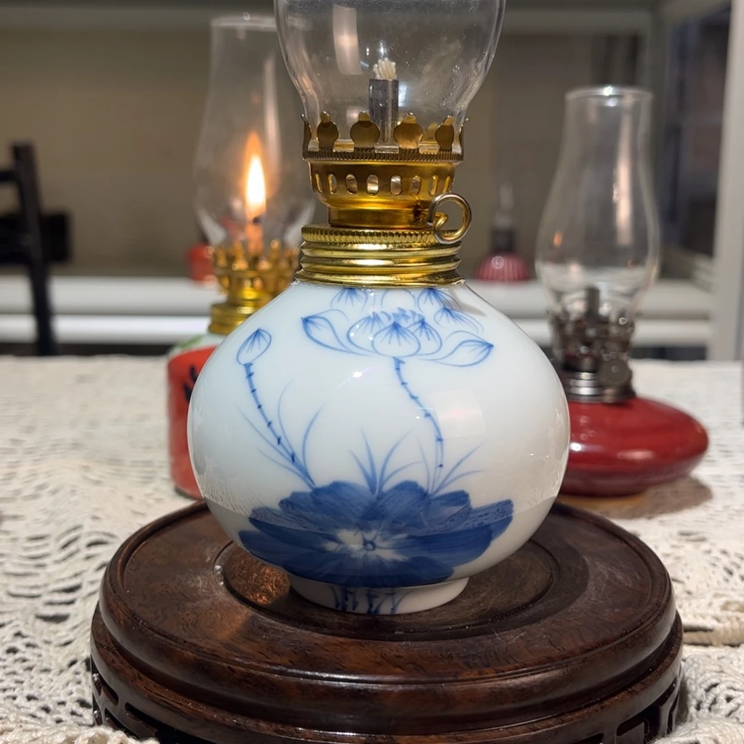 摆件景德镇陶瓷香薰灯