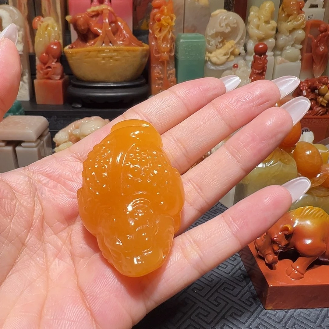 寿山石手把件批发一个
