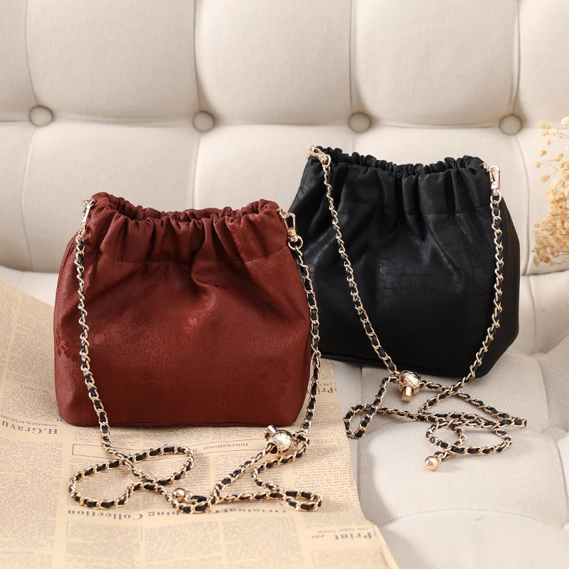 香云纱品质包包手玲包单肩包复古国风印花丝巾手提桑蚕丝新款B001