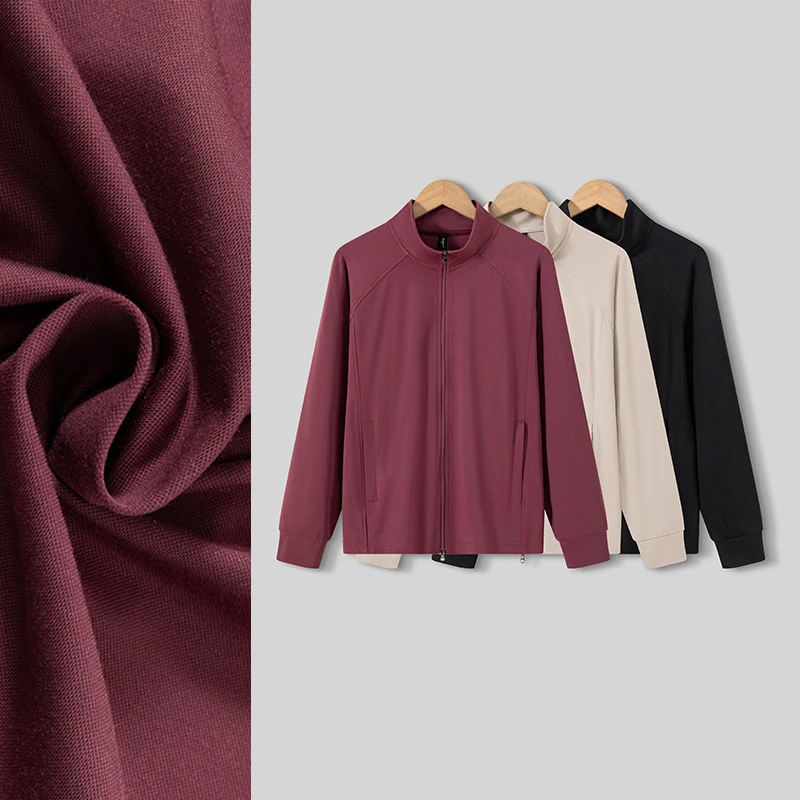 立领防晒衣【25370#】夏季弹力女款休闲宽松纯色拉链棒球服防晒衣