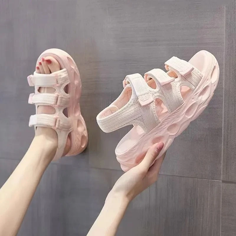 女童2025休闲儿童女鞋女孩鞋子网红凉鞋软底中大春秋厚底沙滩鞋