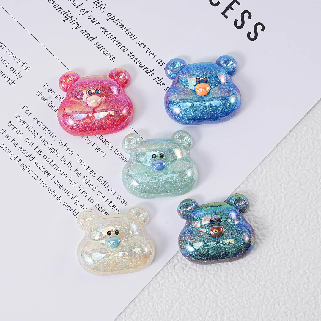 【饰界】星空1.5直孔小眼睛熊31*35MM可爱卡通立体EG120