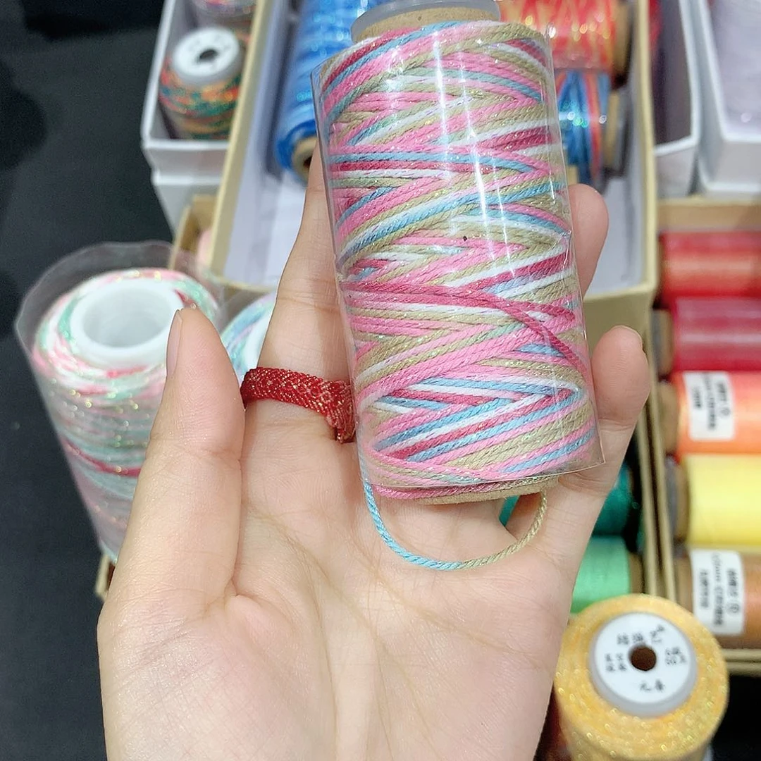 腈纶段染手搓棉马卡龙2卷
