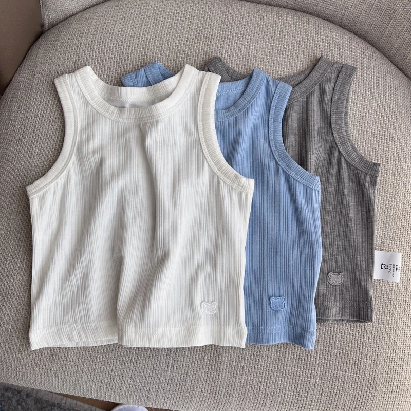 【遇水生花背心  小乐妈咪】宝宝春夏洋气婴儿男童女童夏装背心D11