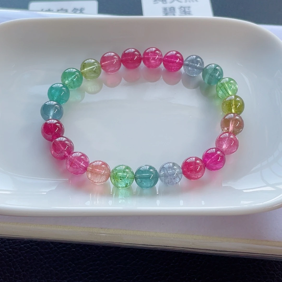 未镶嵌手链碧玺8.6mm左右