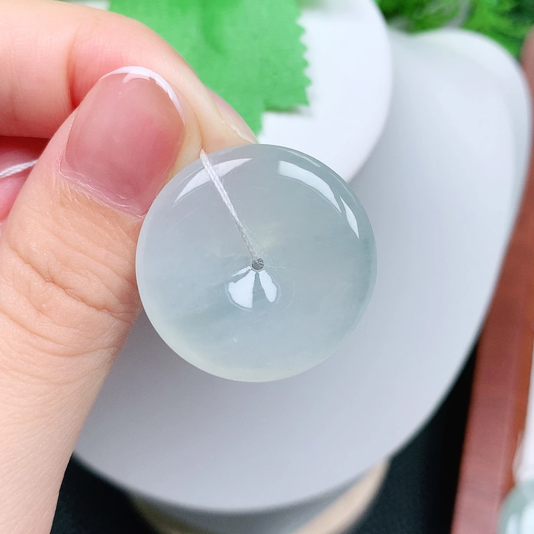 翡翠未镶嵌颈饰平安37.9-5.3