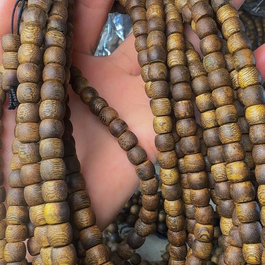 沉香手串陆河老型鼓珠卡七多样性发一