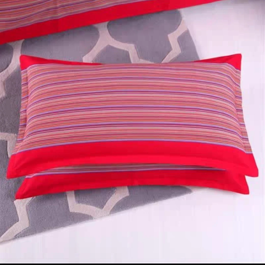 棉老粗布枕套一对装加厚加密宿舍学生成人枕头套家用