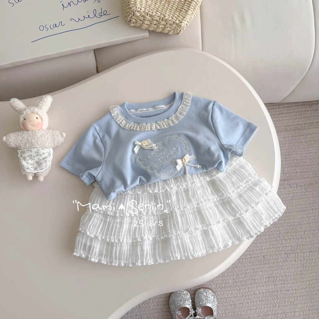 【现货】妈咪森林童装2025年夏季新款爱心T恤上衣252-MMSL-252080